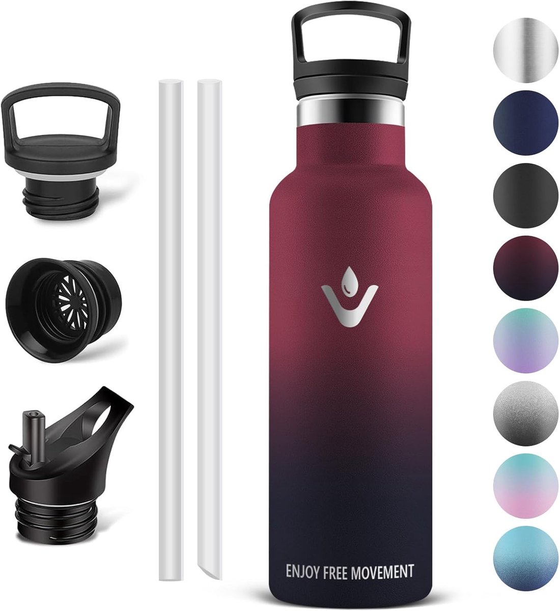 Thermosfles 500 ml - RVS - BPA-vrij - Ideaal voor school en sport - ShopVlot