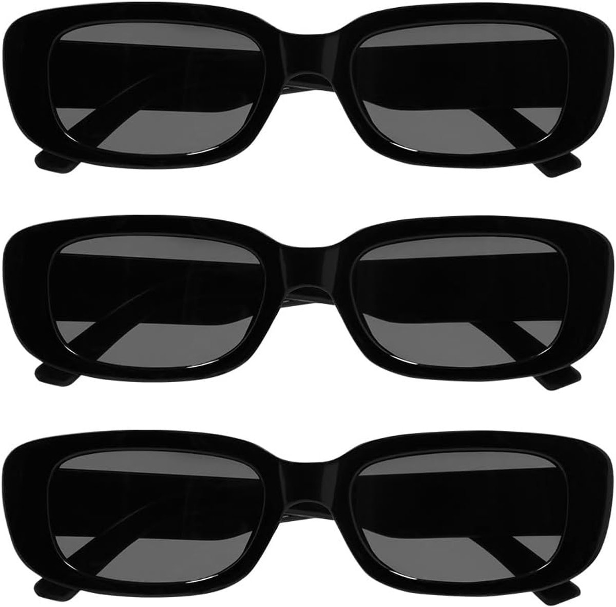 - Feestbril Techno, 3 stuks voor volwassenen, bril zonder sterkte voor festivals, carnaval, verkleedpartijen of themafeesten