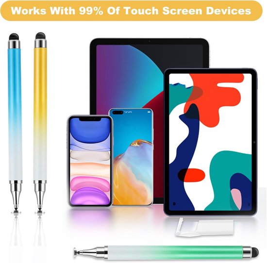 3 stuks styluspen voor touchscreen, dual-end hoge gevoeligheid — afbeelding 3