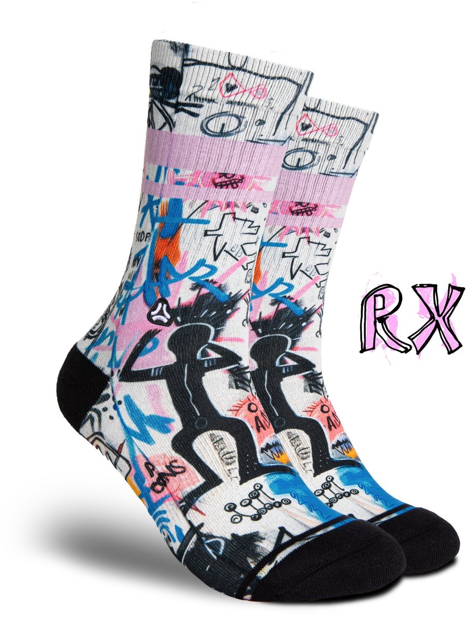 FLINCK RX White Sportsokken - CrossFit, Hyrox & Fitness - Compressie - Anti Blaar - Wit - Maat 39-41