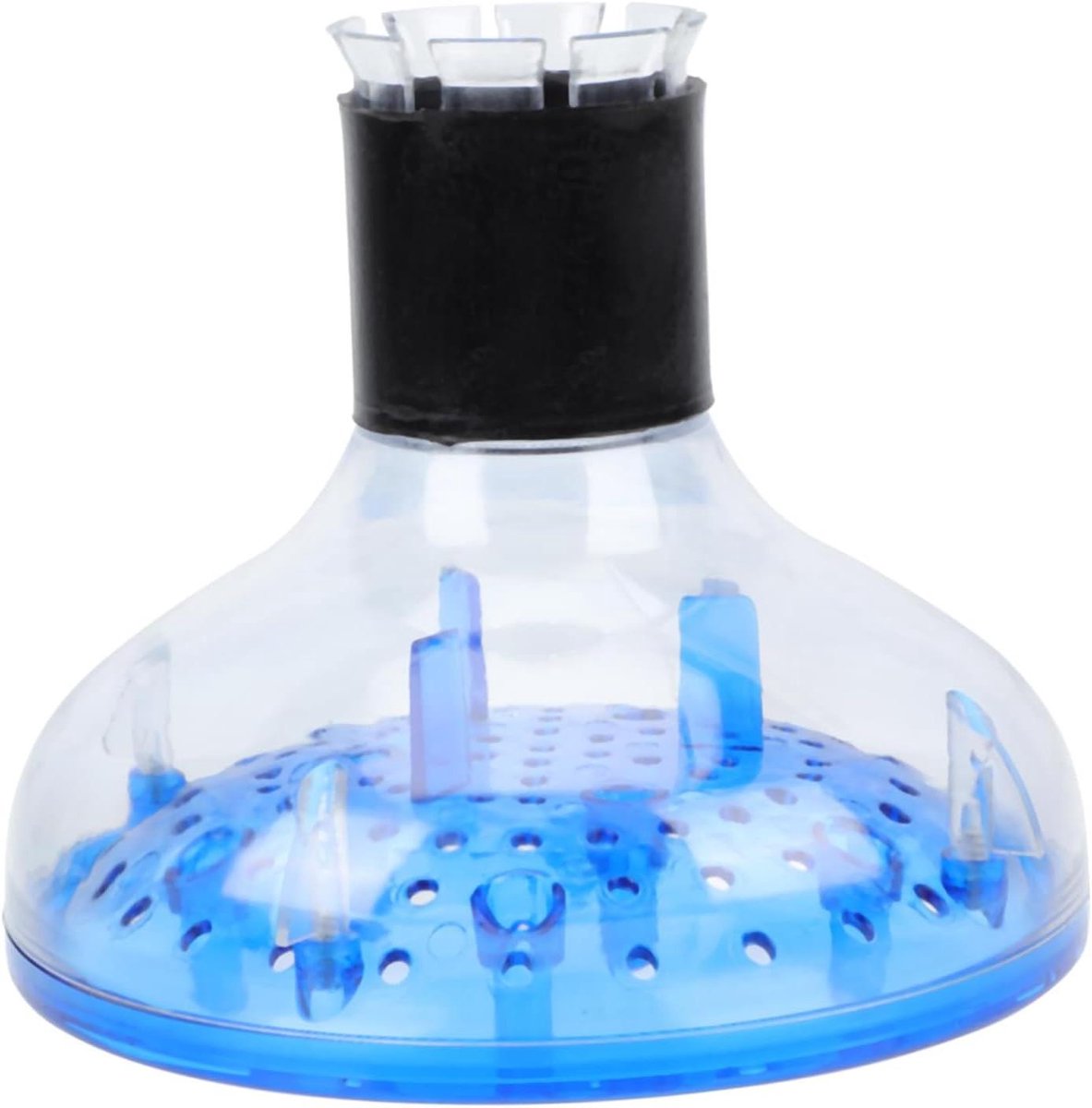 Haardroger Diffuser - Styling Accessoire - Krullen Stylen - Gelijkmatige Warmteverspreiding - 15 x 14 x 5 cm - Zwart