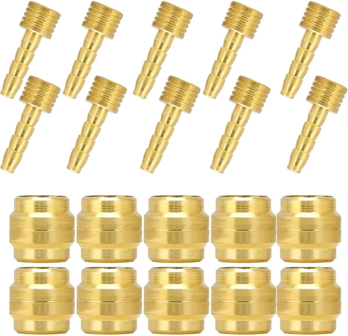 10 sets olijf en insertpin voor remleiding hydraulisch, olijven en stekkerinzetstuk, hydraulische schijfremslang olijf inzetstuk, fietsslang olijveninzetstuk (voor magura)