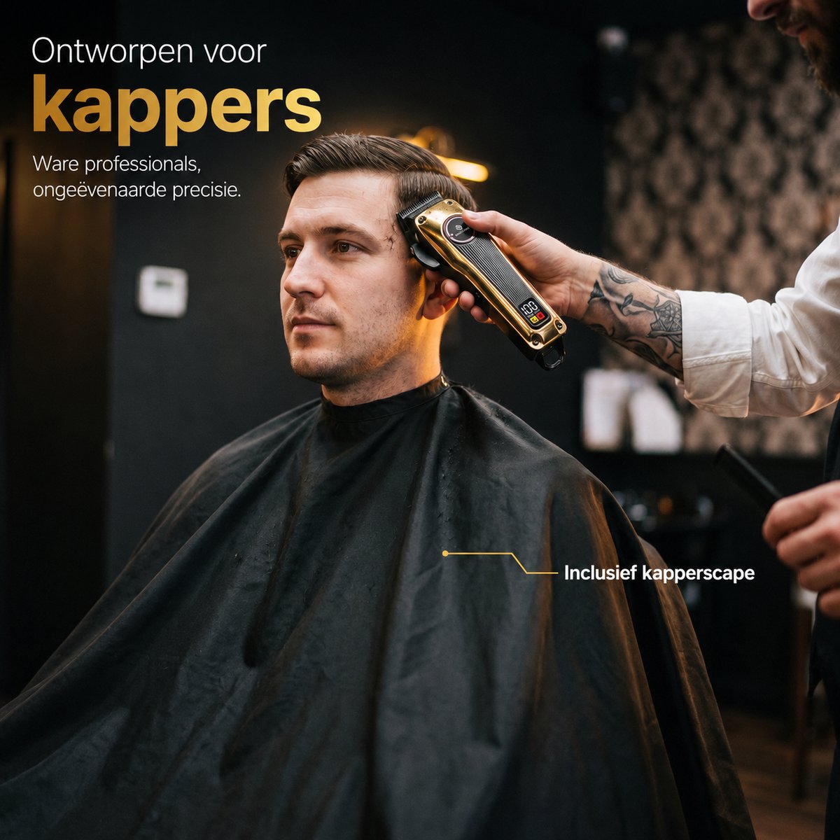 Wellshave Barber Bro 3.0 - Barber Set - Kappers set - Tondeuse Mannen - Foil Shaver - Hair Clipper - Kappers Tondeuse - Trimmer voor haar & baard - Neustrimmer - Head Shaver - Tondeuse set thumbnail 3