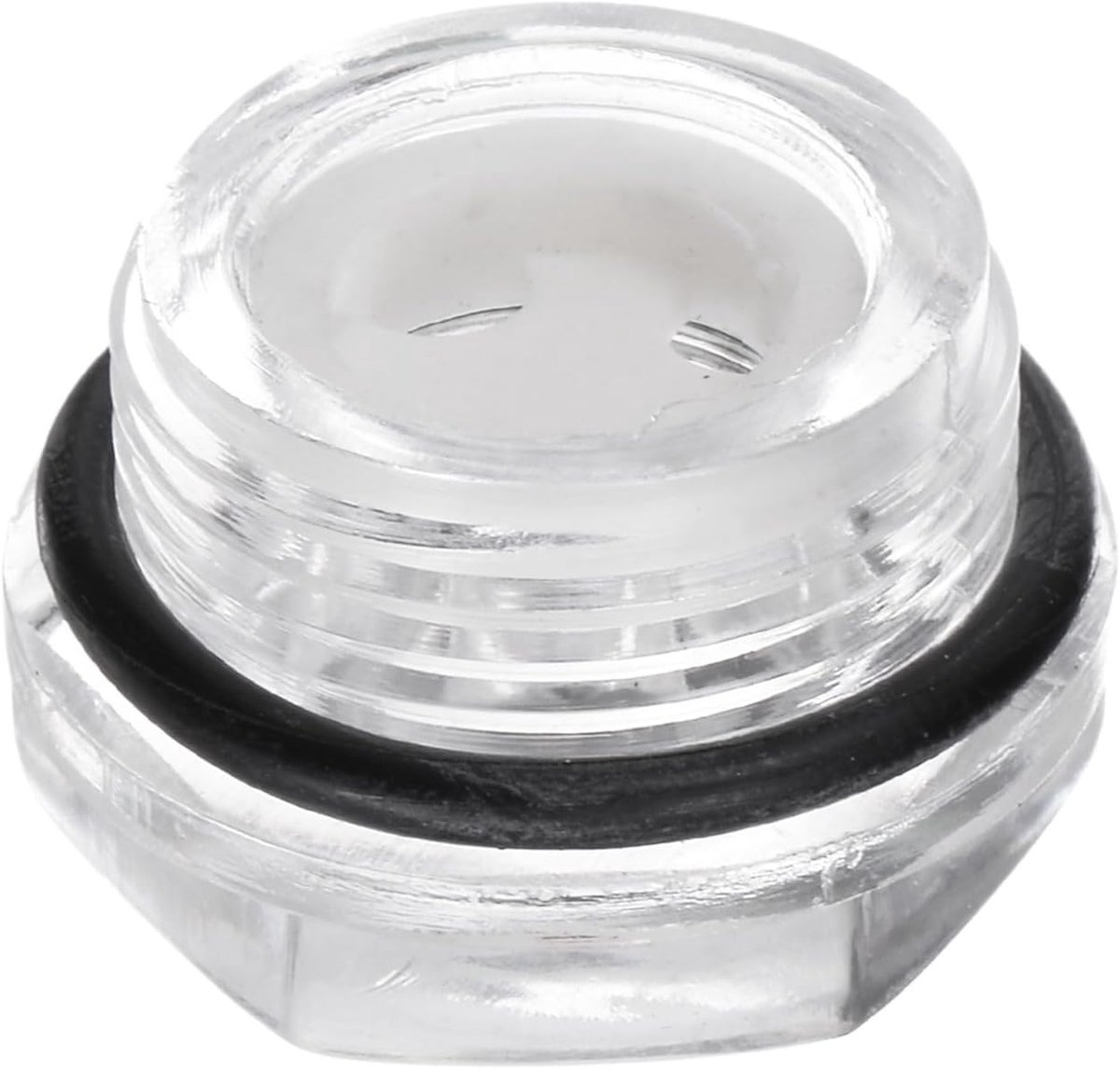 Luchtcompressor, oliezoeker, glas, M22 x 1,5 mm, mannelijke schroefdraad, vloeistof, vulniveau-indicator, kunststof, zeskantige olieweergave, venster met O-ring voor tankschroefverbindingen,