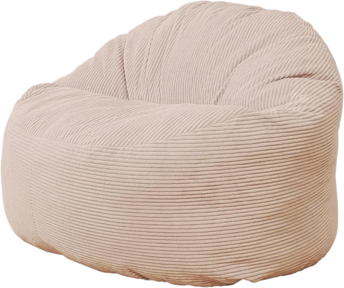 Zitzak Volwassenen - Zitkussen Grote - Comfortabel Ontspannen - Lendesteun - 100 cm - Wit