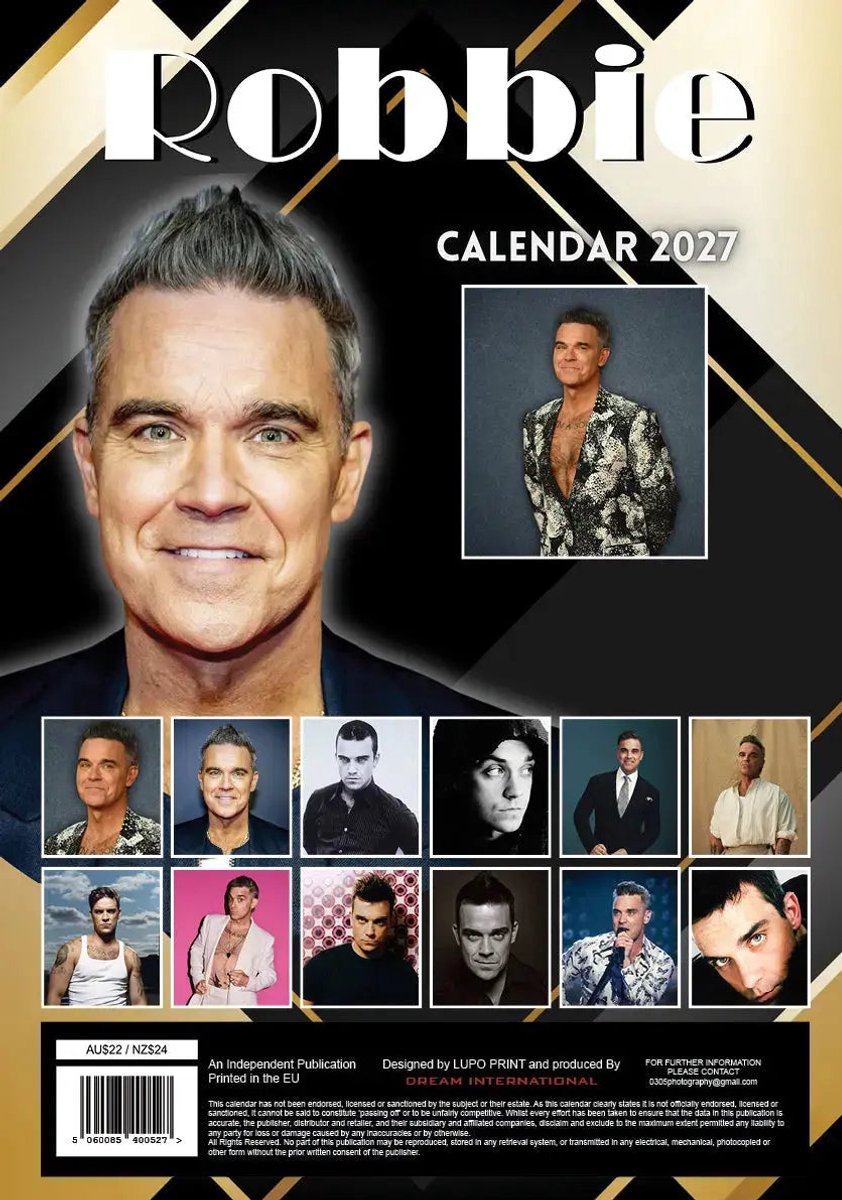 Robbie Williams Kalender 2027 A3
