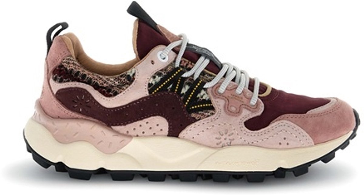 Flower Mountain dames sneakers bordo, roze