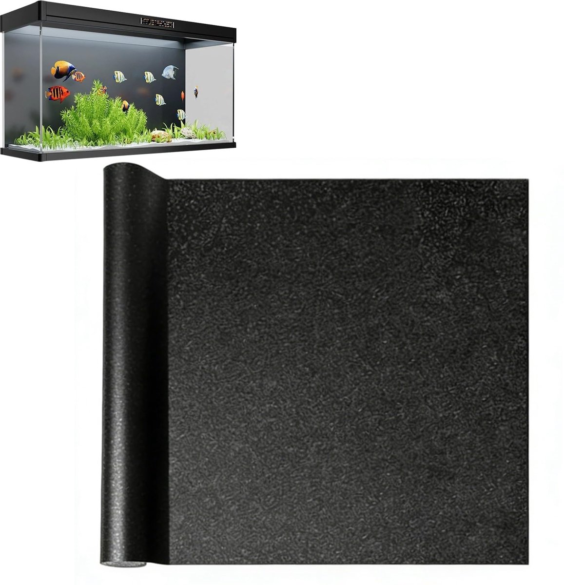 Achterwandfolie, 40 x 200 cm, aquariumfolie, achterwand, aquariumstickers, achtergrond, vuilafstotend en waterafstotend, pvc-aquarium, achtergrondfolie voor aquaria