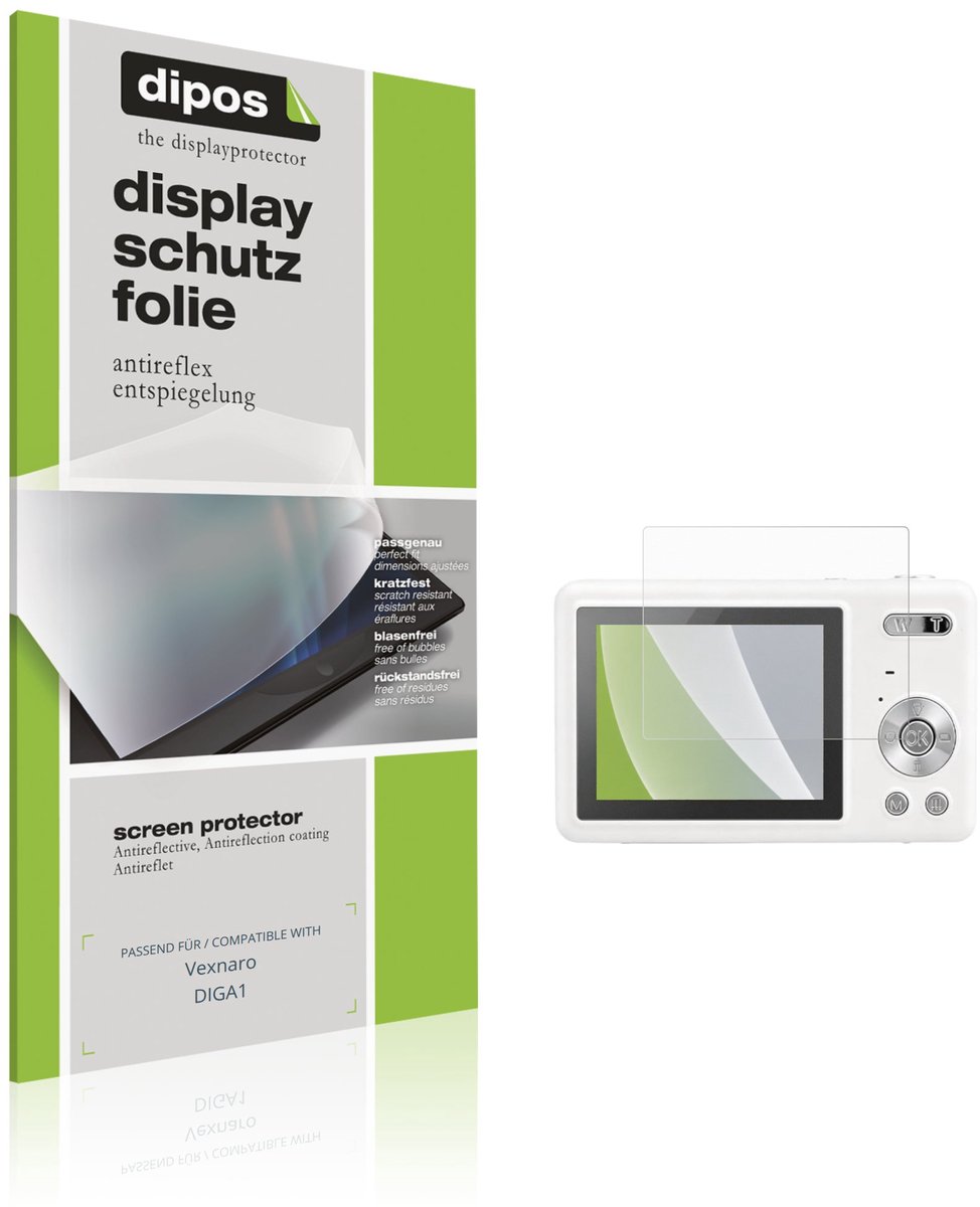 dipos – 4x Matte Beschermfolie geschikt voor Vexnaro DIGA1 | Krasbestendige & antireflecterende Screenprotector Ultra-Thin