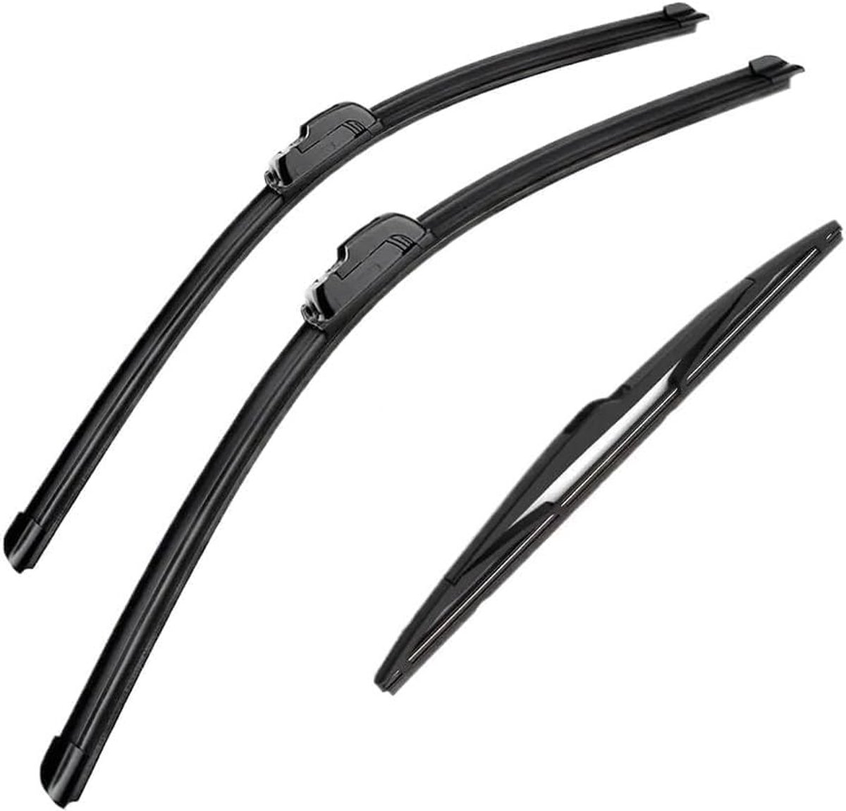 Ruitenwisserset 3-delig voor Peugeot 206 SW (2002-2006), 26 inch + 16 inch + 14 inch, stil, anti-kras, eenvoudige installatie
