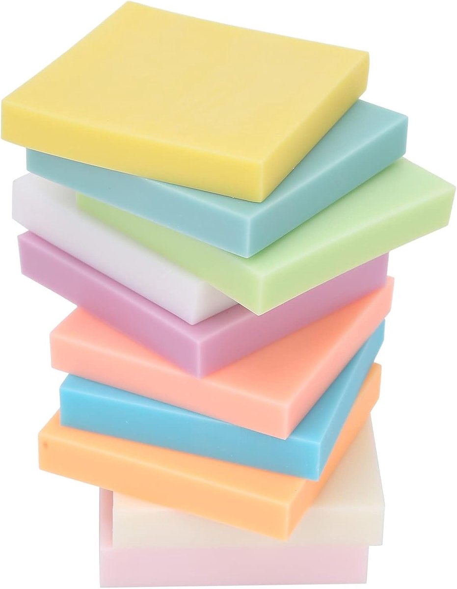 10 stuks rubberen snijblokken, rubberen stempels stempelsnijblokken DIY rubberen gesneden blokken Ambachten accessoires Zacht en gemakkelijk te snijden