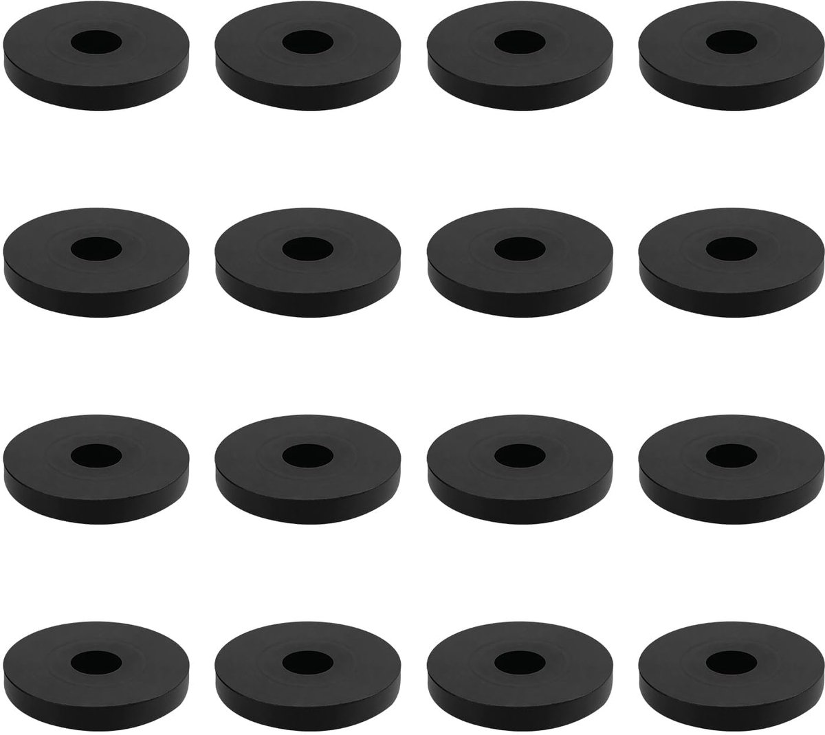 16 stuks rubberen afstandhouders, M8 kunststof afstandshulzen, 30 mm buitendiameter, 8 mm binnendiameter, 3 mm dik, kunststof afstandhouders voor huis, auto, accessoires, container