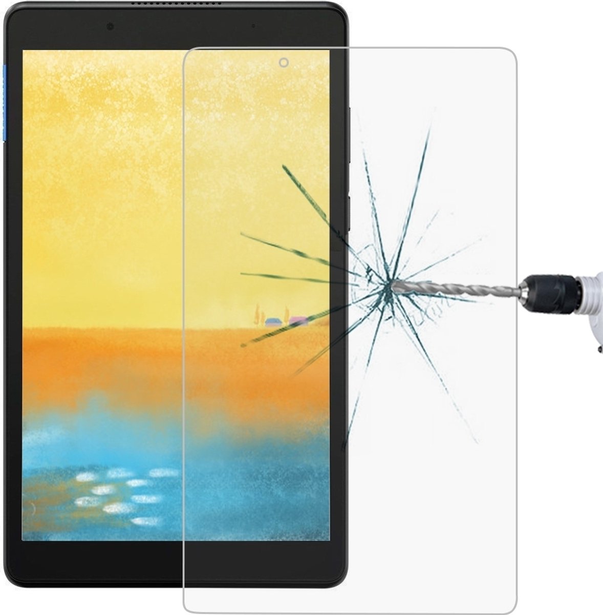 Mobigear Screenprotector geschikt voor Lenovo Tab E8 Glazen | Mobigear Screenprotector - Case Friendly