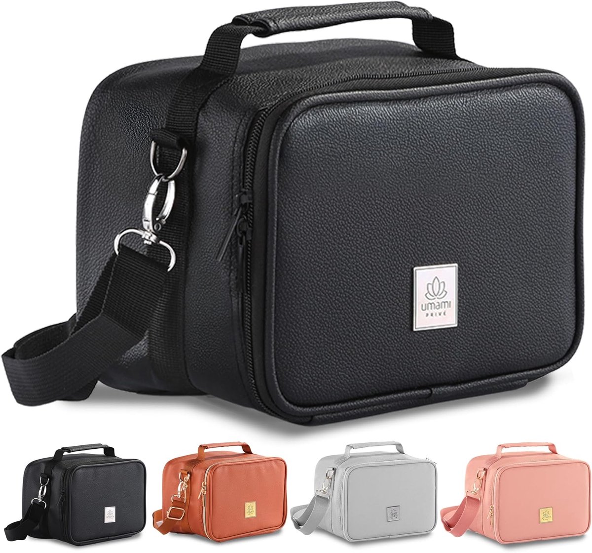 SnelShoppen - Umami Premium Koeltas voor Dames en Heren, 4 Liter, Veganistisch Leer, Elegante en Frisheid voor Kantoor en Onderweg, Zachte Geïsoleerde