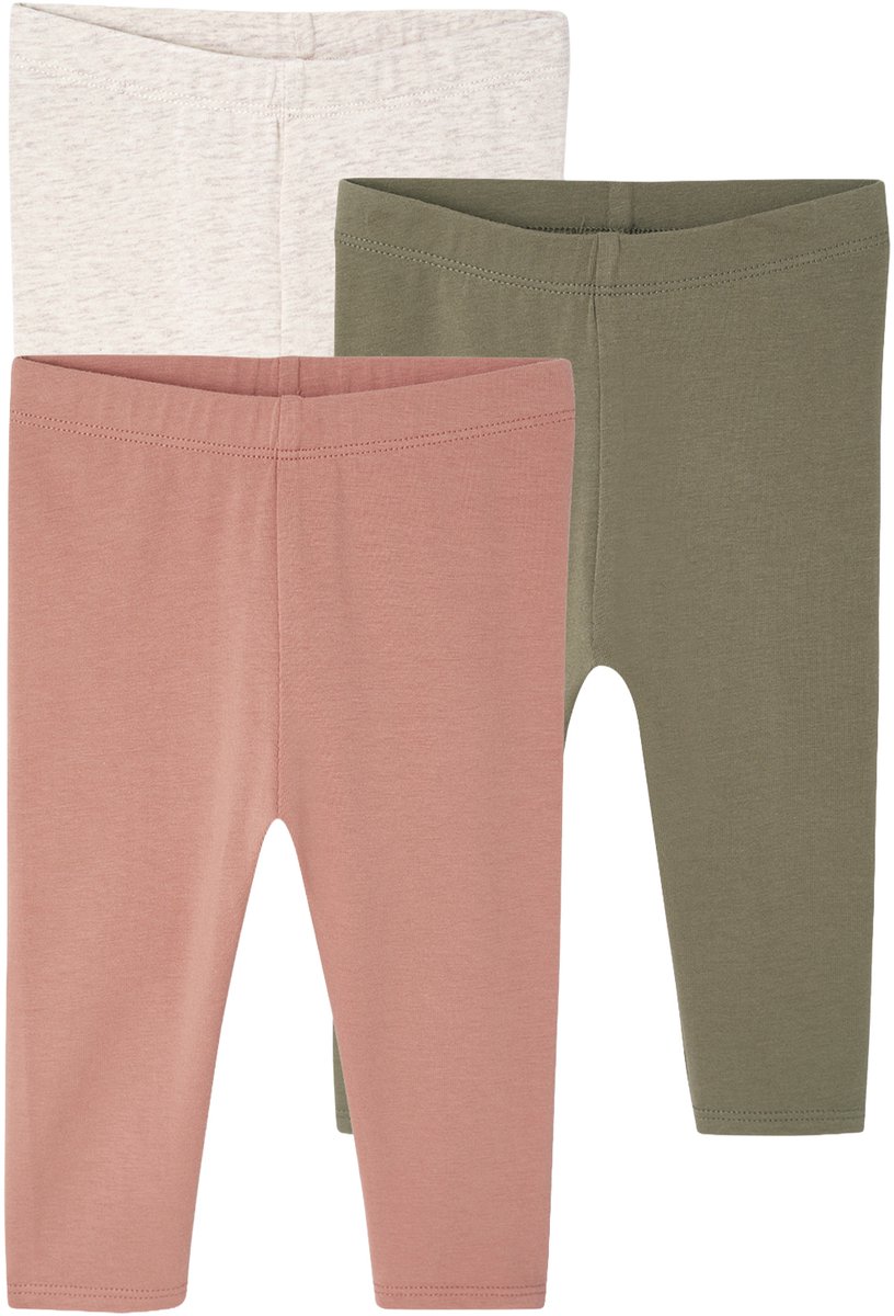 Vertbaudet Set van 3 effen leggings Basics baby