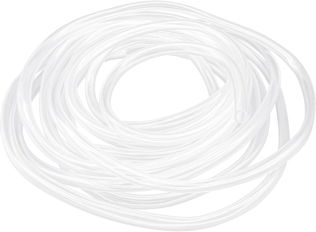 12 mm ID x 15 mm OD 8 m (26,2 ft) doorzichtige vinylslang PVC-buis, lichtgewicht en flexibele kunststof buis, waterluchtpijp