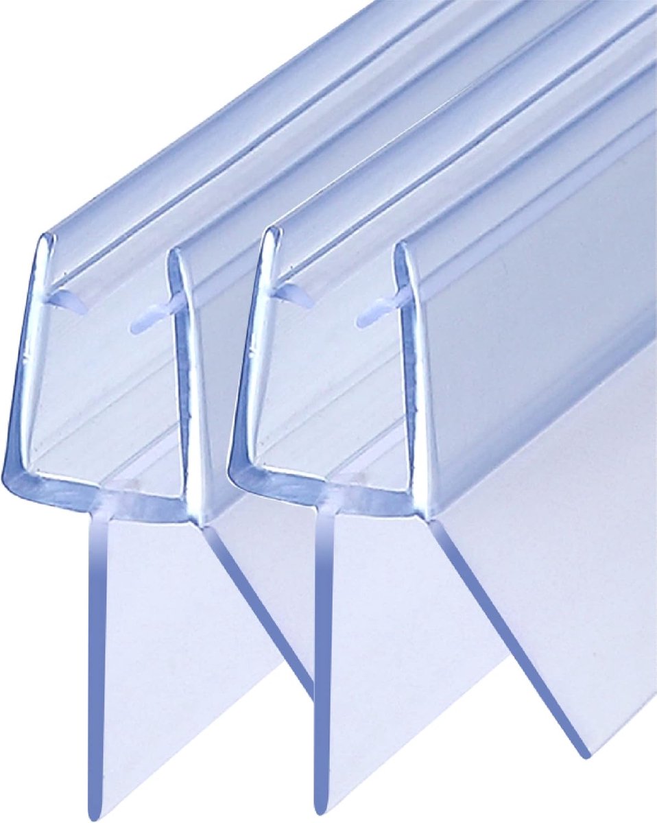 2 stuks doucheafdichting 70 cm voor douchedeuren, douchecabines, badkuip, 4/5/6 mm, transparant, waterdichte reserveafdichting voor douchedeur, bescherming tegen