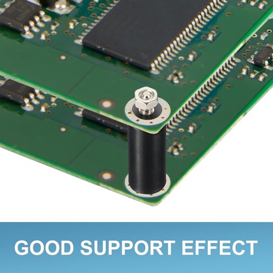 M3x50mm PCB Ondersteuning Spacer, 12 Set 50mm/1.97" Ondersteunende Hoogte PCB Standoff Isolatie Board Stand Kolom Platte Hoofd Plastic Ondersteuning voor PCB PC Board, Stijl 2 — afbeelding 4