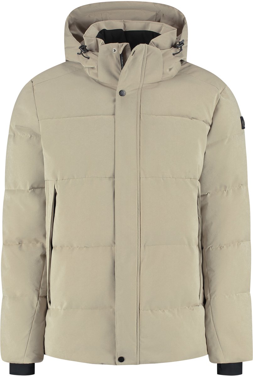 Travelin' Asberg Heren - Puffer winterjas - Waterdicht - Lichtbruin