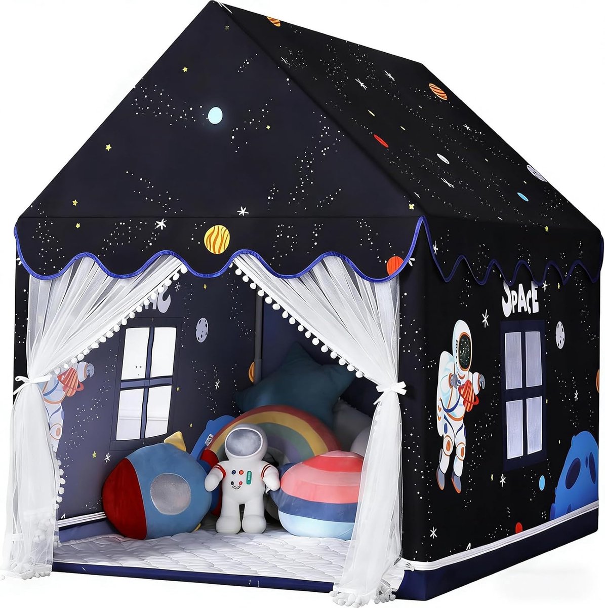 Speeltent Met Mat Voor Kinderen: Ruime Tipi Tent Voor Binnen En Buiten, Kinderspeelhuisje Voor Meisjes En Jongens, Geschikt Voor Verjaardag En Kerstcadeau Vanaf 3 Jaar