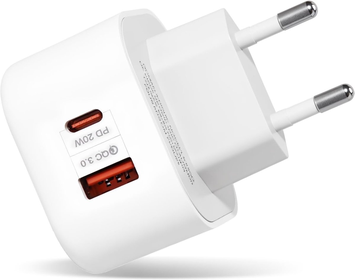 USB-voeding, 2 poorten, meervoudige oplader, 5 V/2,1 A, compatibel met IP44-stopcontacten en kabelhaspel voor smartphone, tablet, MP3, MP4 en Book Navigator (plaats x 1)