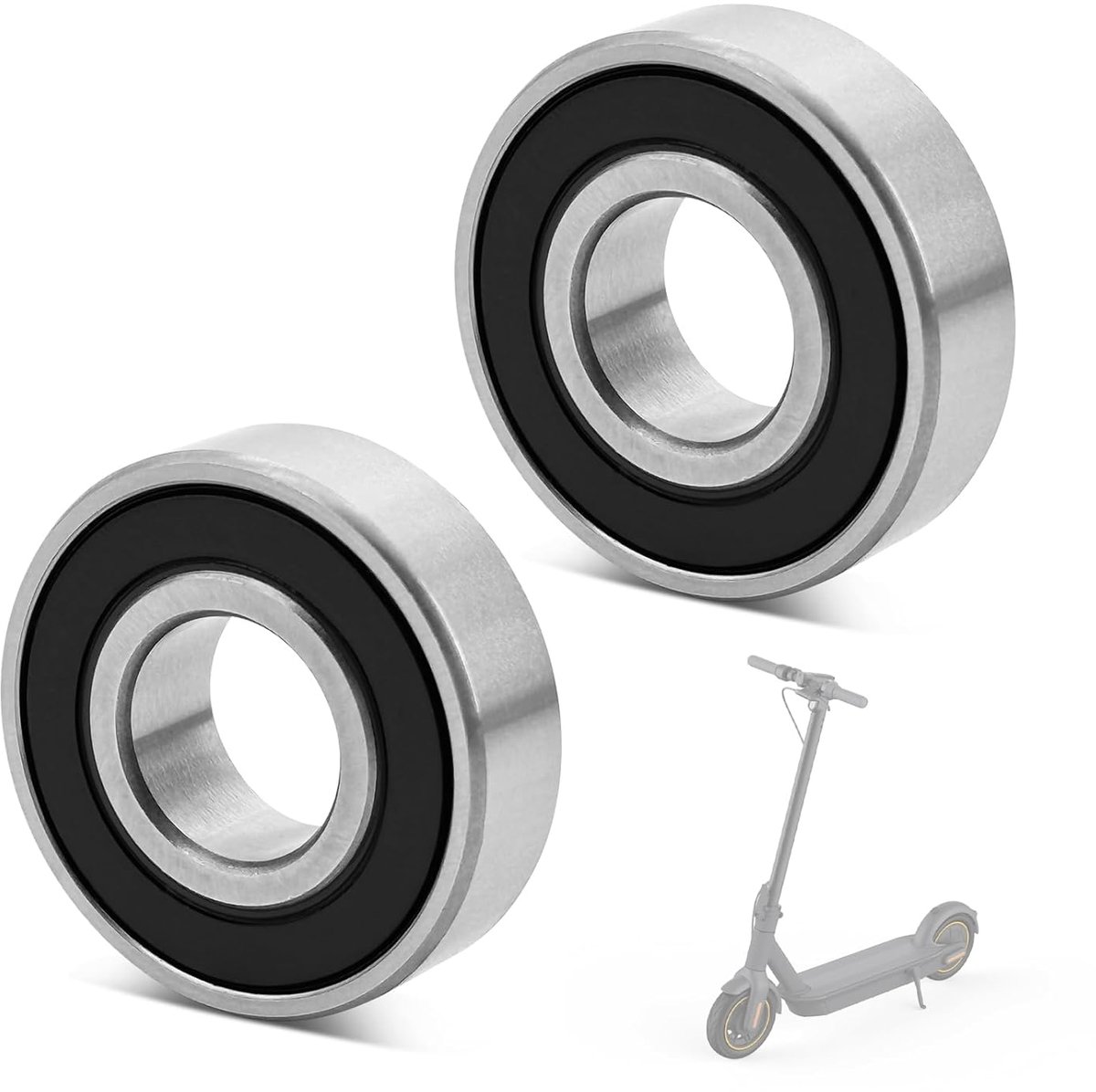 Lagers voor Ninebot Max G30 D - 2 stuks elektrische step, wielkogellagers voor Ninebot Max G30/G30D E-scooter, wielkogellagers voor elektrische scooters, robuuste wiellagers, ideaal voor het