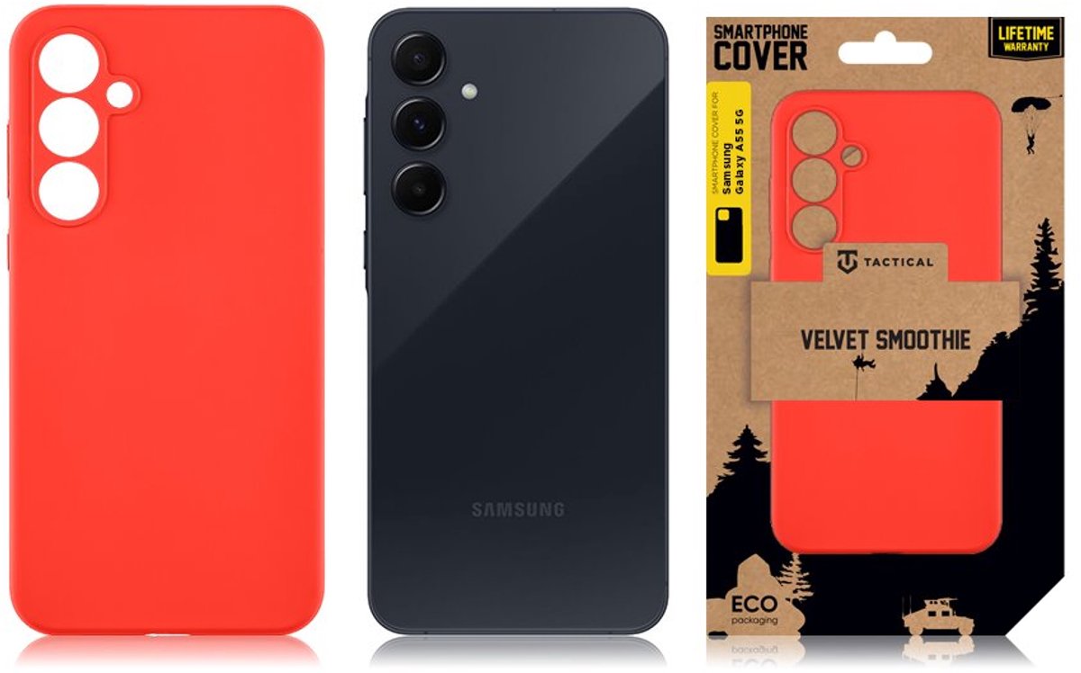 Tactical Velvet Smoothie hoesje - Geschikt voor SM-A556B - Chilli