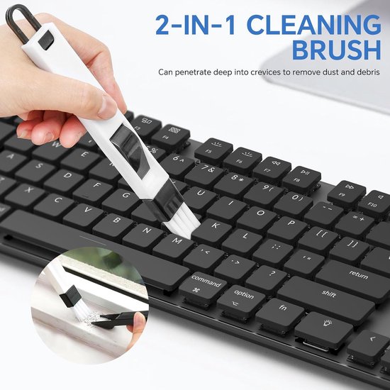 Voegenborstel Set - Kleine Borstels - Nauwkeurig Reinigen - 10 Delige Set - 26 x 19 x 2 cm - Grijs — afbeelding 2