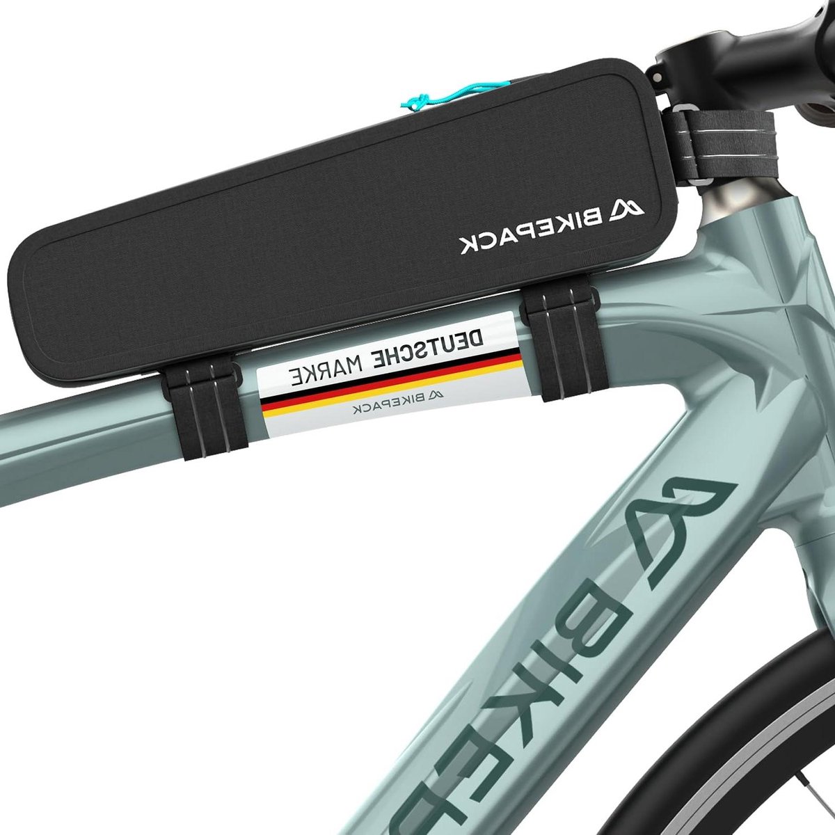 Fietstas Frame - Bovenbuistas Stuurtas - Bikepacking Avontuur - 100% Waterdicht Materiaal - 33 cm Lengte - Zwart