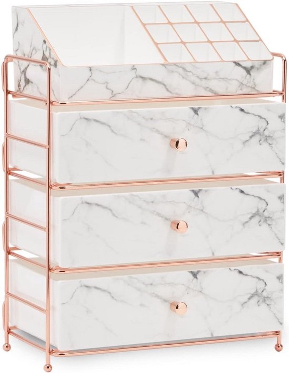 Grote Make-up Organizer Marmerlook voor Toilettafel