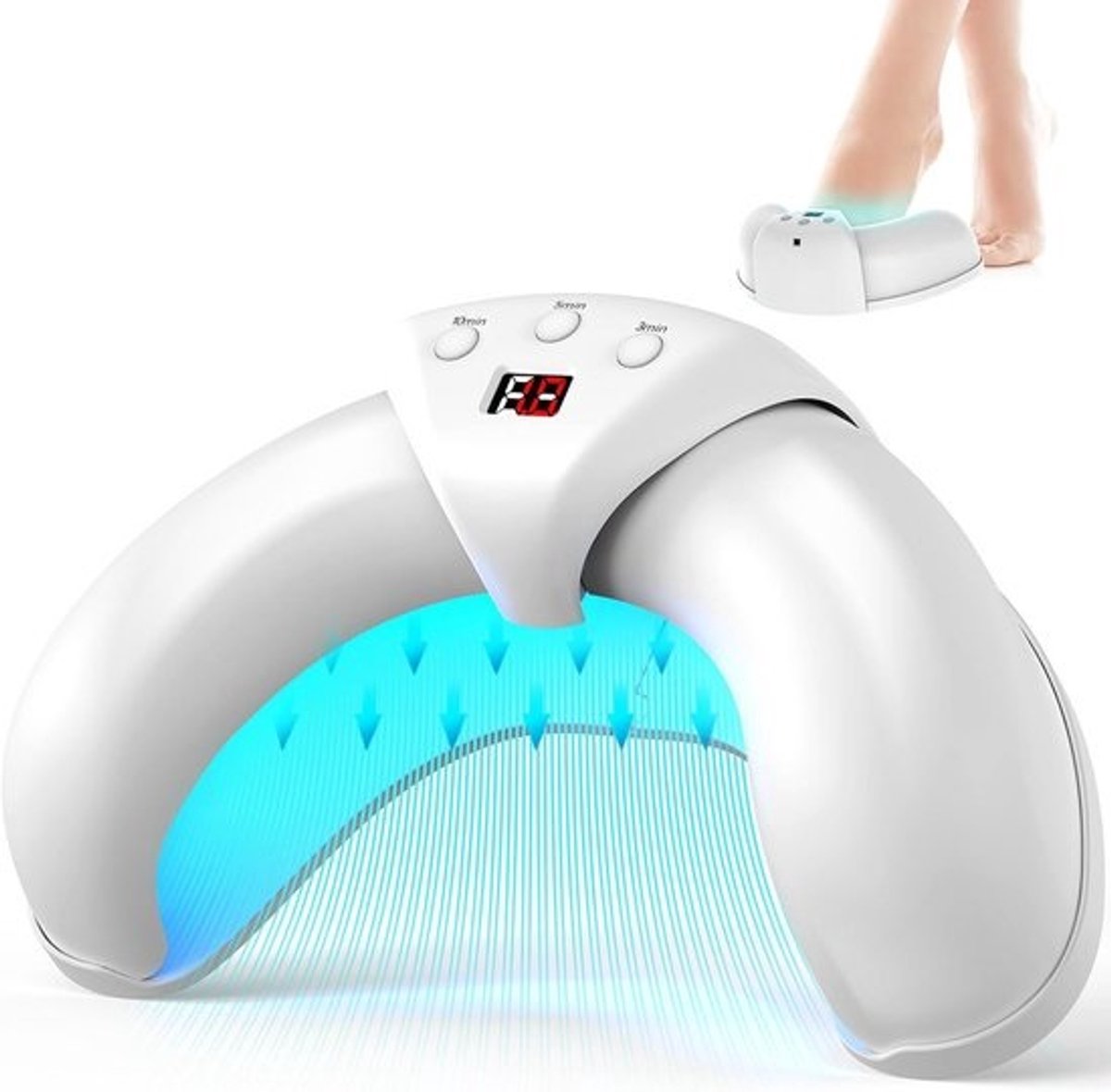 Lichttherapie Apparaat voor Teennagels met Blauw en Infrarood Licht