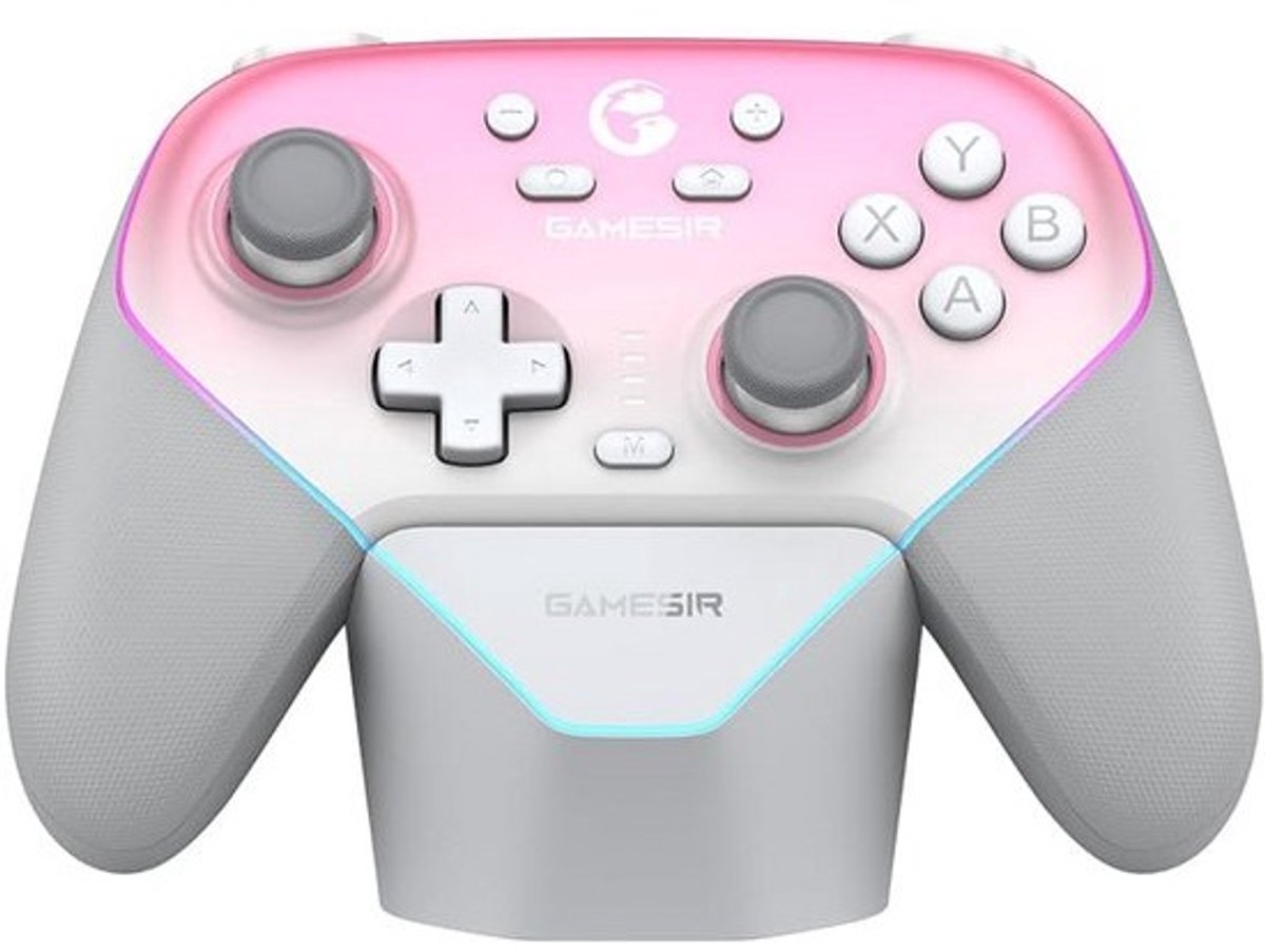 Draadloze Gaming Controller 1000Hz met Oplaaddock, Hall Effect Sticks en Instelbare Triggers - Compatibel met PC, Switch en Mobiel