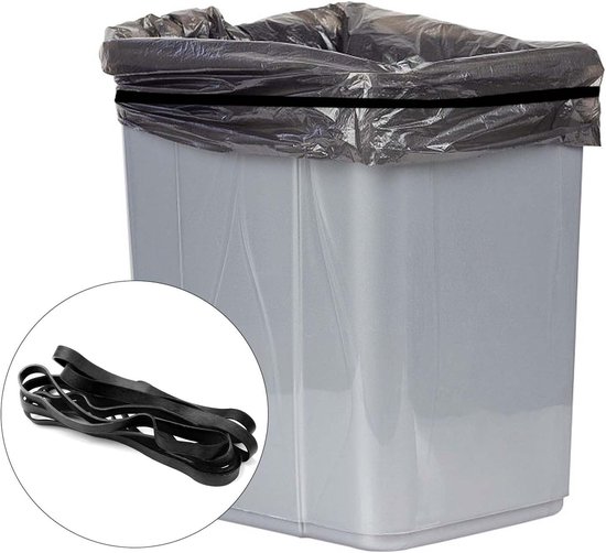 Zware zwarte rubberen banden 20 stuks - Sterke elastieken voor industrie, kantoor en school, 1 cm breed — afbeelding 4