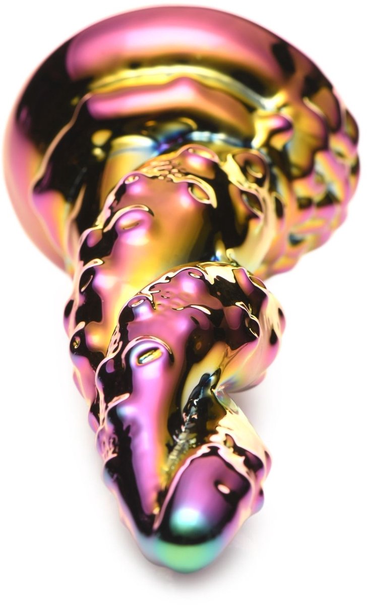 Creature Cocks - Betoverende Regenboog Glazen Dildo - Geel & Roze