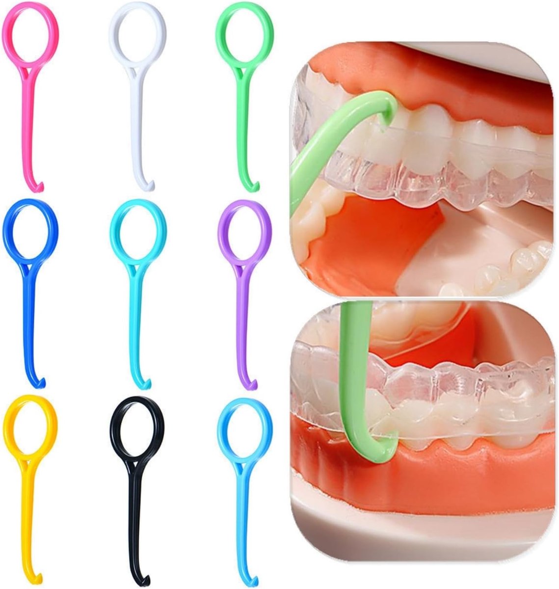 Efficiënte Verwijdertool voor Aligners en Onzichtbare Tandbeugels, Kleurrijke Tandheelkundige Hulpmiddelen voor Volwassenen