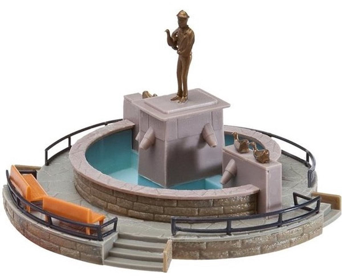 Decoratieve Ornamentale Fontein Wit voor Tuin en Diorama