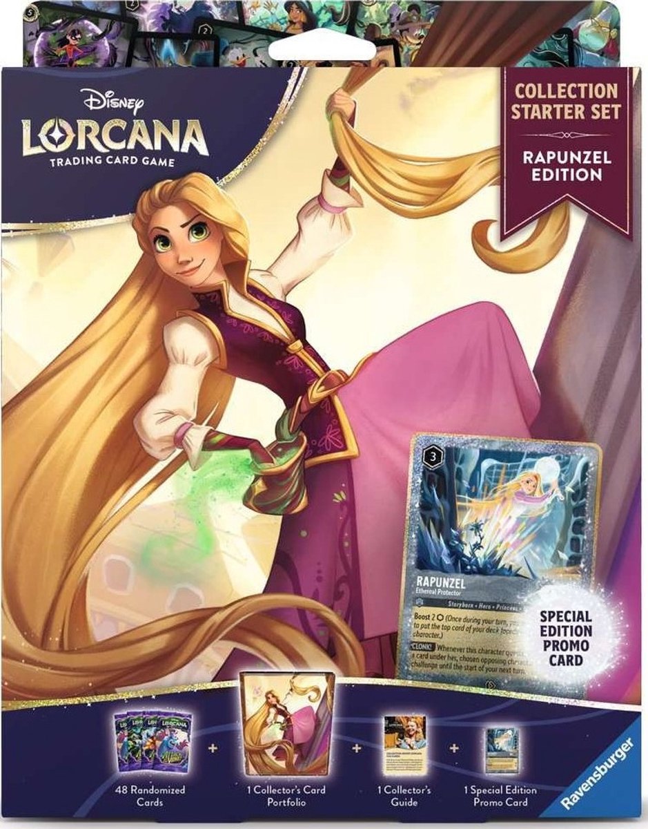 Disney Lorcana TCG Collection Starter Rapunzel | Trading Card Game Verzamelset | Engelse Versie