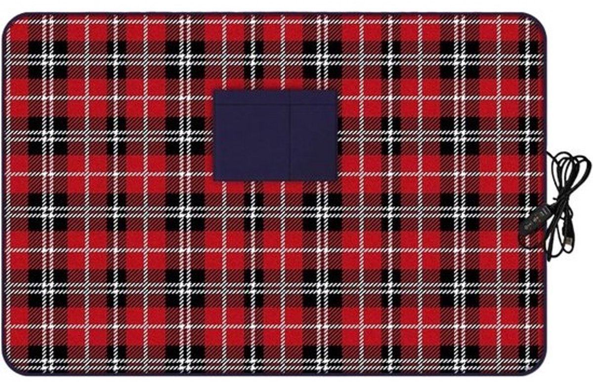 Verwarmde deken - Elektrische plaid - Ontspanning en warmte - Draagbaar met timer - 88 x 65 cm