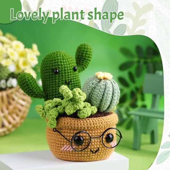 Haakset voor Beginners met Haakpatronen voor Planten, Cactus en Decoratieve Haakprojecten — afbeelding 2