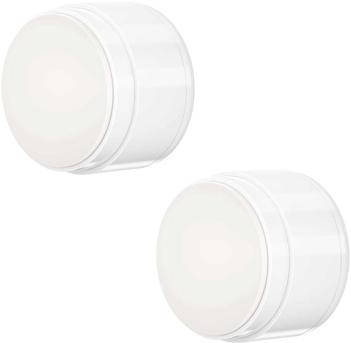 Deurstopper - Zelfklevend met Veerdemper - Voor Muurbescherming - Wit 2 stuks