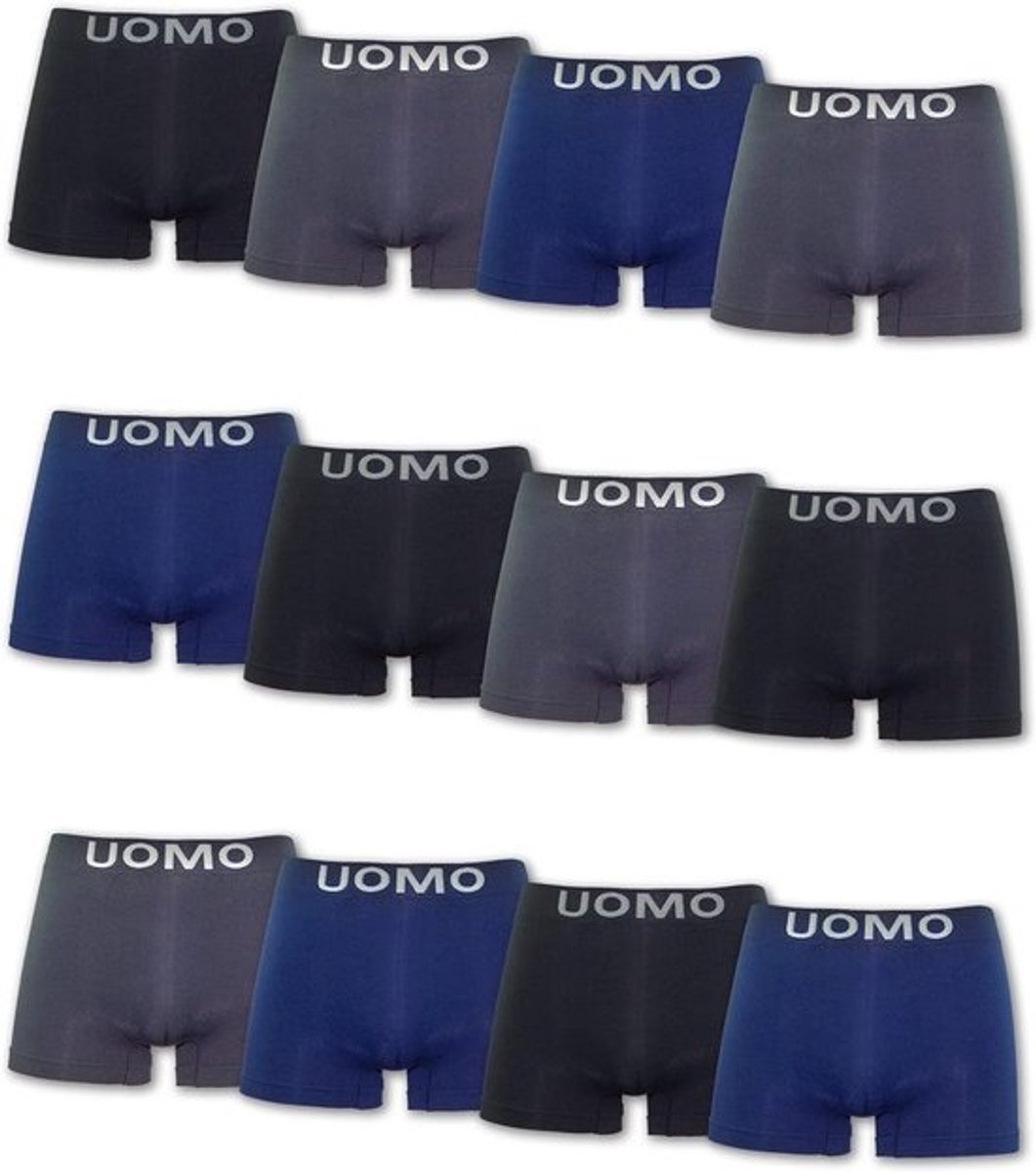 Katoenen naadloze heren boxershorts – 12 stuks, zacht en comfortabel, hoogwaardige stof