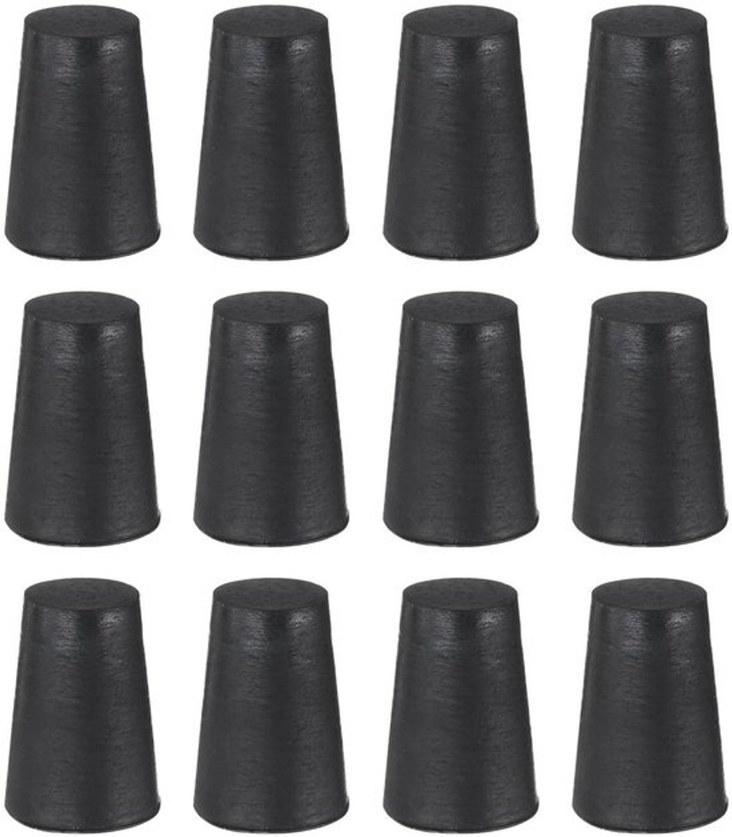 Rubberen Doppen - Gatstoppers Siliconen - Afsluiten Gaten - Hoge Temperatuurbestendig - 13-18 mm - Zwart
