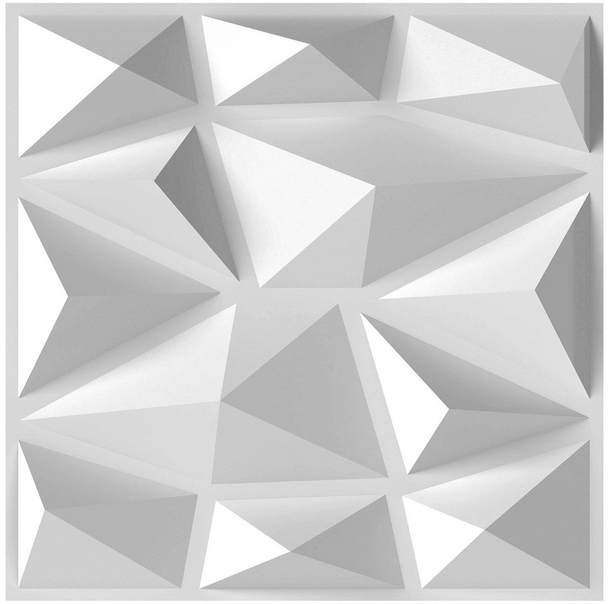 SureDeal® - Woondecoratie - Stuks Wandpanelen Diamant - 30x30x2 cm - Wit