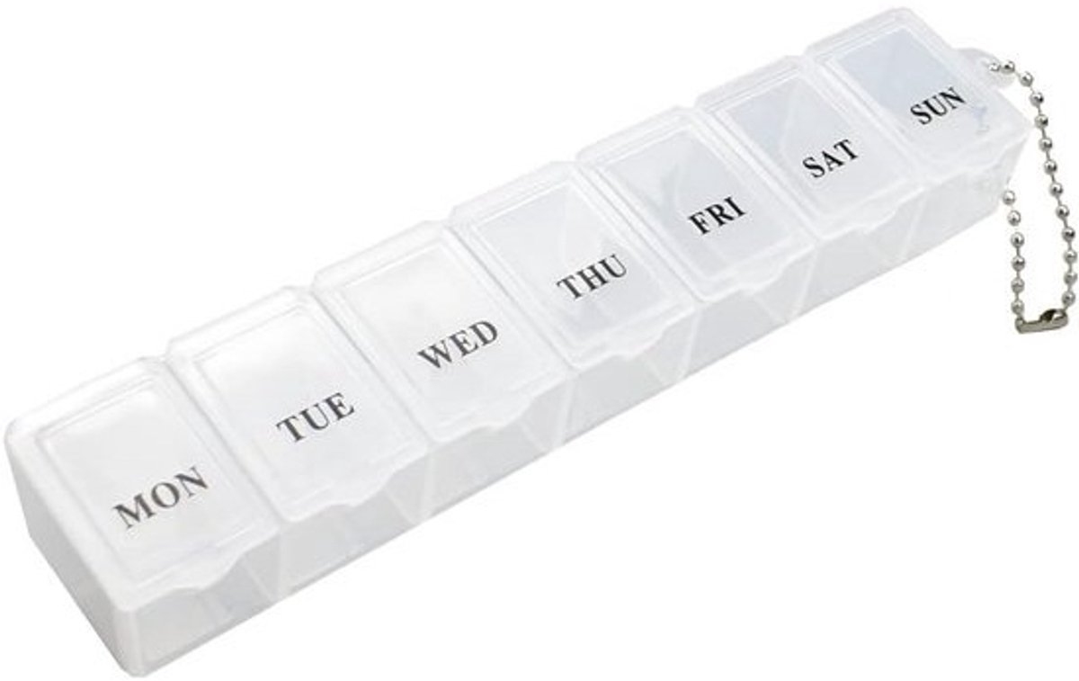 Wekelijkse Pillenorganizer 7-Daags Maandag t/m Zondag Medicijnbox