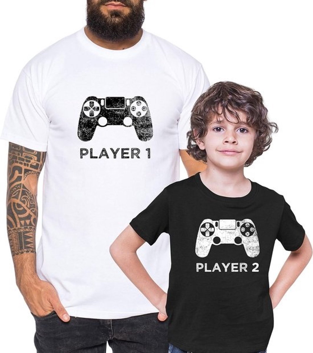 Unisex Partner T-shirt en Baby Body Set - Speel T-shirt voor Vader, Zoon, Kind - Leuk Cadeau