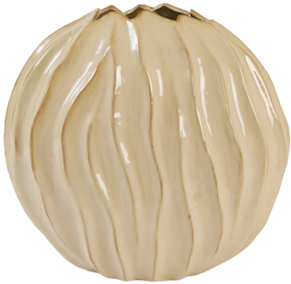 Light&living Vaas deco 41x20x42 cm PODURI keramiek licht bruin