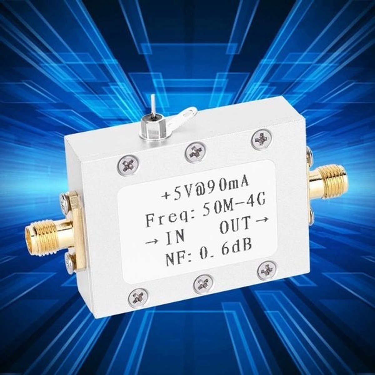 Allecto - Low Noise Amplifier - Hoogwaardige LNA - 22 dB versterking - 50M-4GHz bandbreedte - Geluidstechniek - Hoge kwaliteit - Geschikt voor audi...