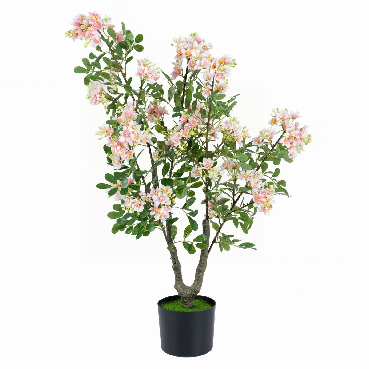 SureDeal® - Kunstplant - Stucks Kunstmatige Impatiens - Zijden Bloemen - Bladeren - 15x13 cm - Roze
