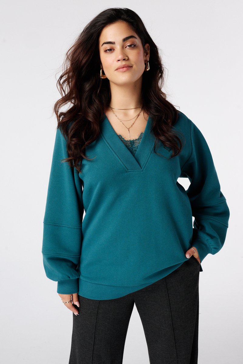 MS Mode Trui Sweater met v-hals