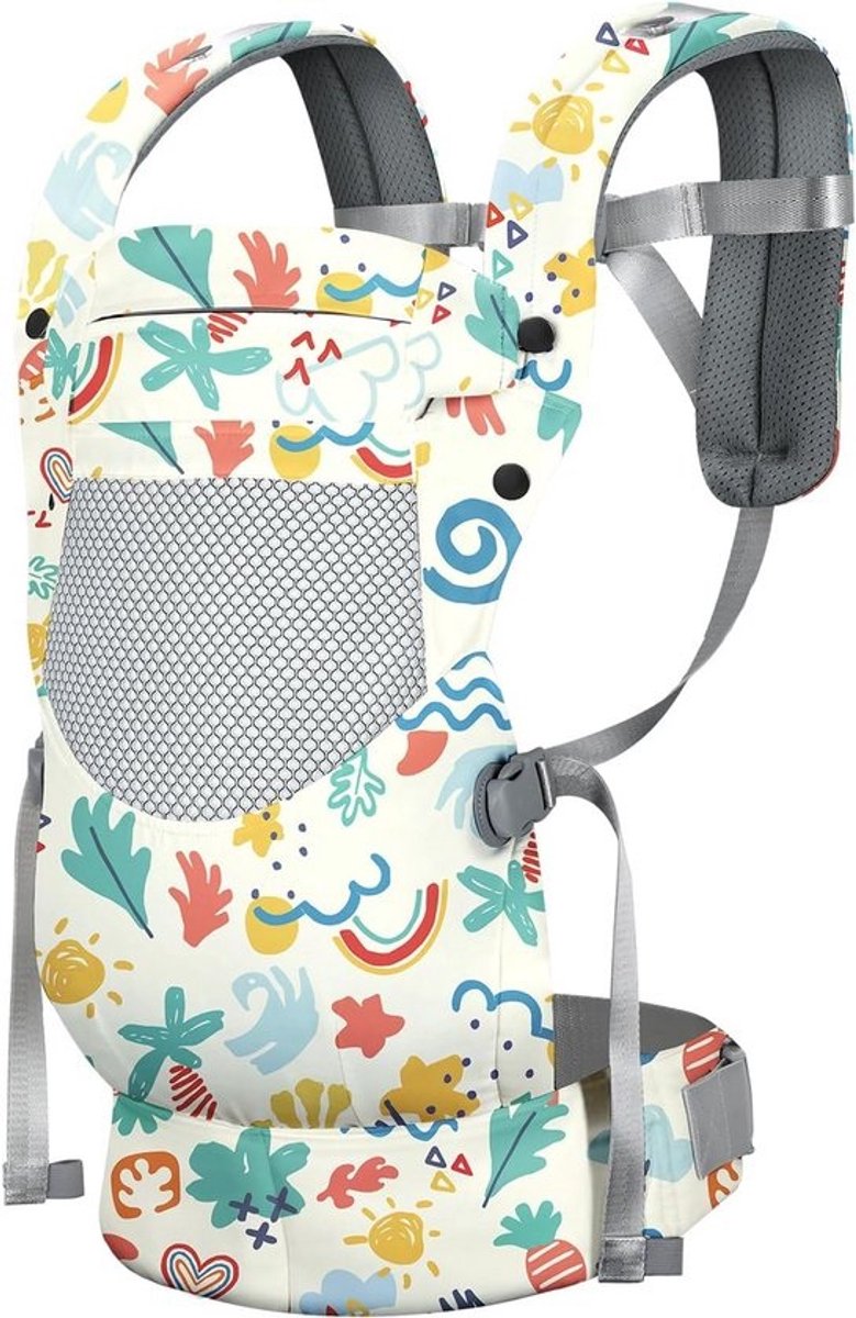 Ergonomische Baby- en Peuterdrager Verstelbaar voor 3 tot 30 kg met Nek- en Rugondersteuning